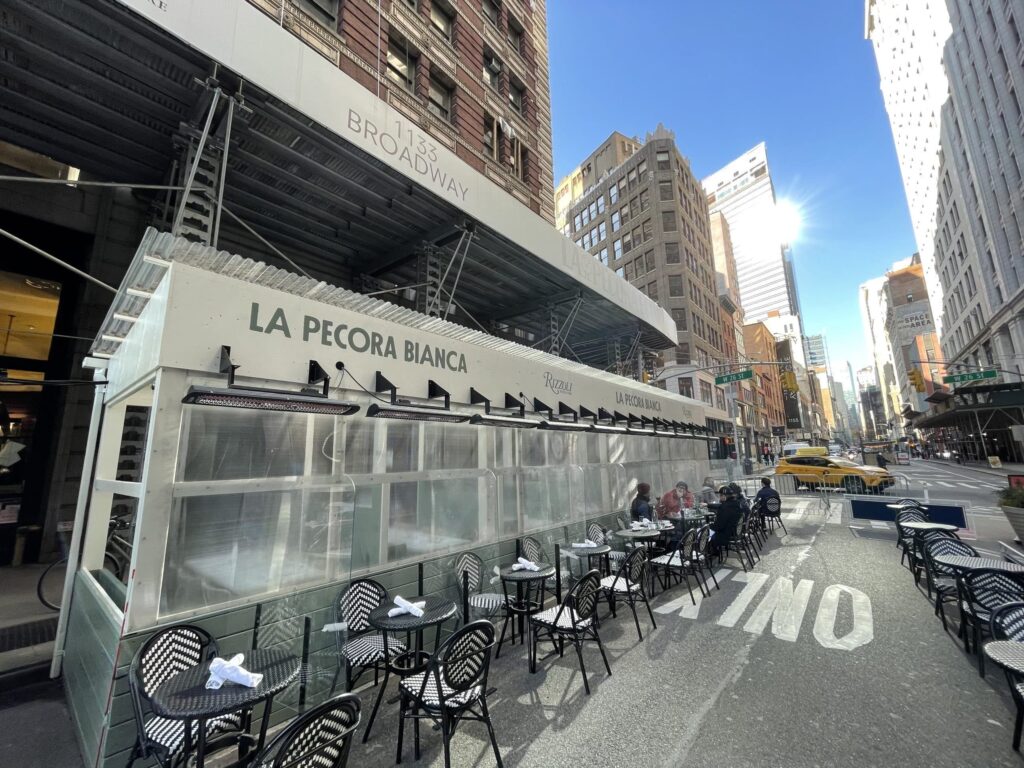 Restaurant new-yorkais où manger en extérieur
