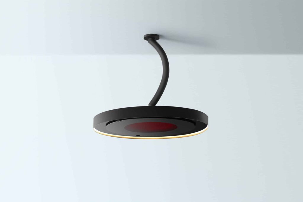 Bromice Eclipse Smart-Heat Chauffage électrique d'extérieur mât courbe